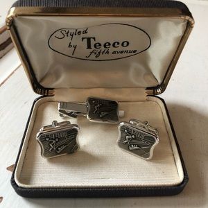 Vintage 1960’s Bowling Cuff Links & Tie Bar